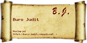 Buro Judit névjegykártya
